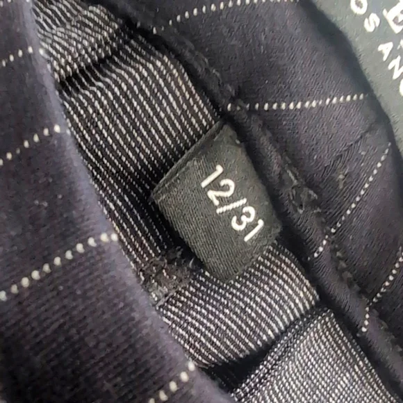 Liverpool Navy Stripes Knit Trousers Size 12/31 New With Tags - Picture 5 of 16